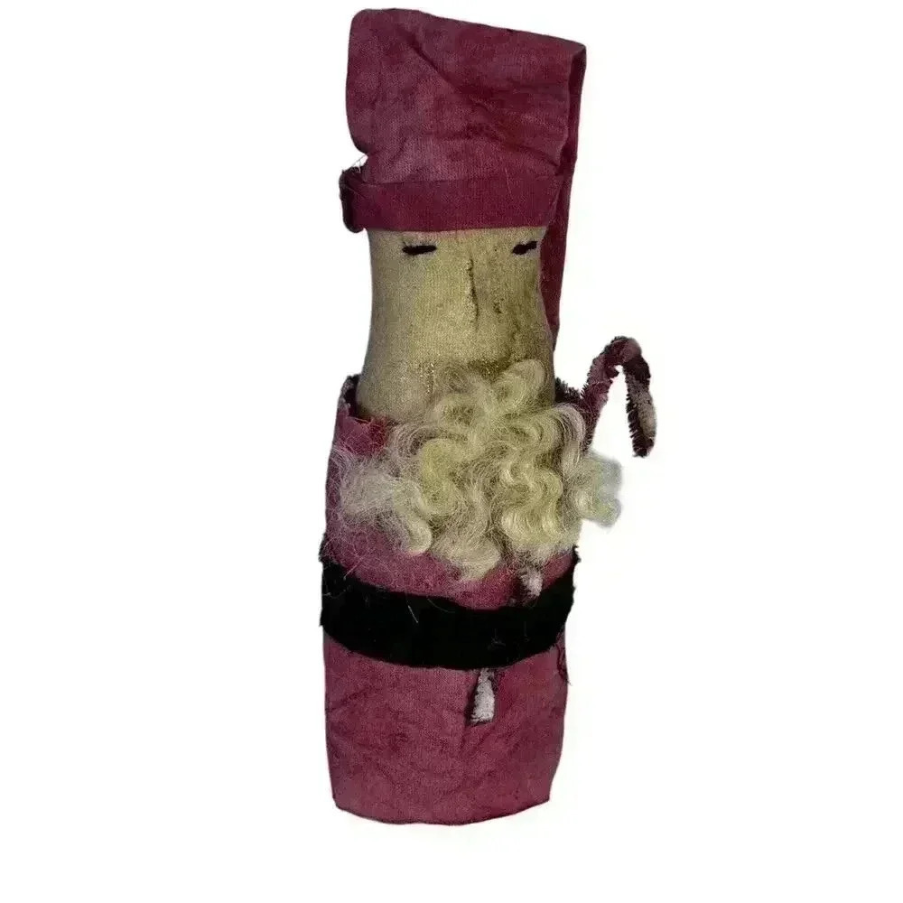 Handmade Santa Claus Standing Christmas Decoration Stuffed Fabric